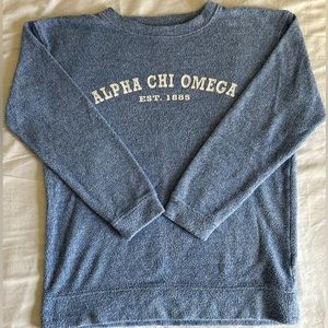 Alpha Chi Omega AXO Sorority Cozy Knit Pullover
